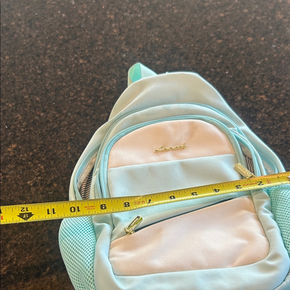 Light Blue and White Backpack - Picture 6 of 6